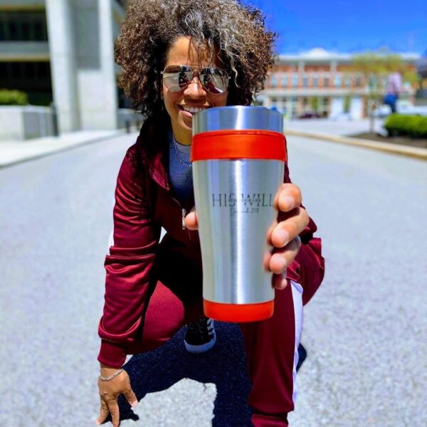 INSULATED STAINLESS STEEL TRAVEL MUG (16 OZ.)