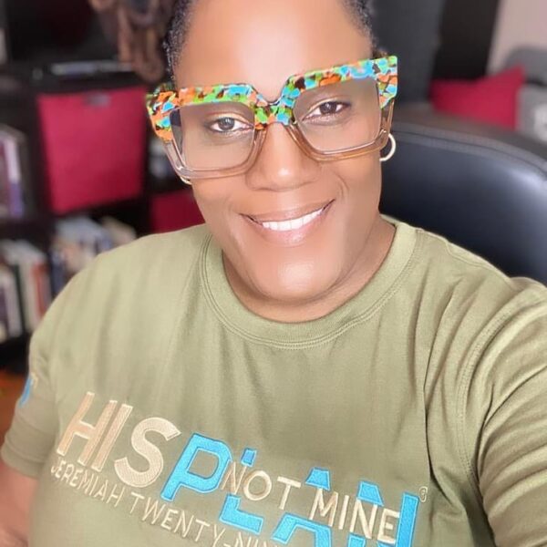 HIS PLAN NOT MINE EMBROIDERED TEE